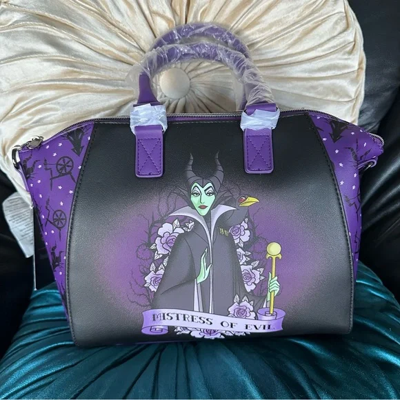 Disney Sleeping Beauty Maleficent Hand Bag and Crossbody Bag: NWT - Picture 6 of 12